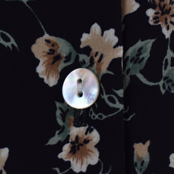 Vintage 90s Ditsy Floral Rayon Mini Dress - Picture 8 of 13